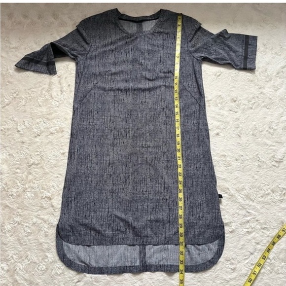 LULULEMON Get It On Dress - Size 2 - Burlap Texture Black Dune - Picture 2 of 7